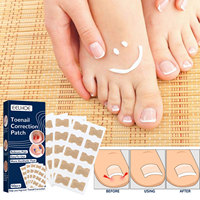 Autocollants de correction des ongles et patchs de soin pour l'art des ongles, baume pour les ongles incarnés du pied