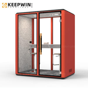 Moderno in alluminio insonorizzato stand Multi persona ufficio Pod lavoro riunione ufficio telefono insonorizzato stand a prova di suono stand per la vendita - Product Image 3