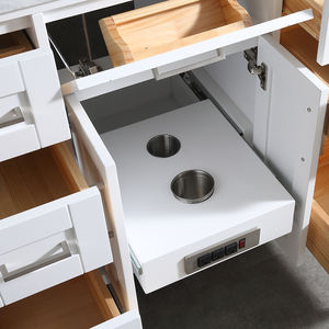 Meuble-lavabo de salle de bain haut de gamme de 42 pouces avec vasque en céramique et caractéristiques résistantes à l'eau - Product Image 4