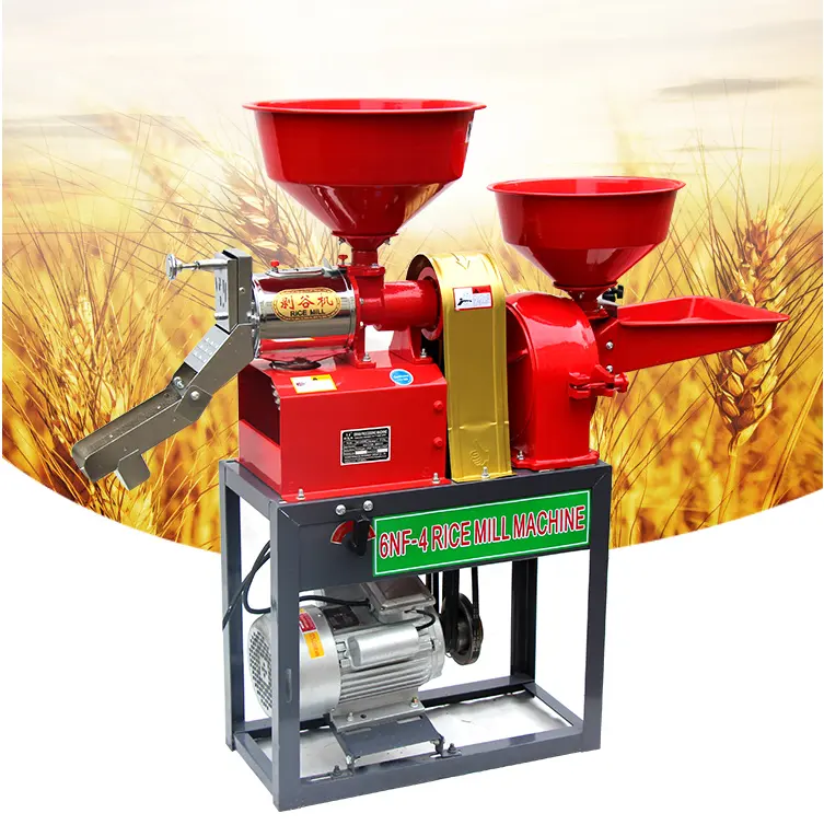 Combined rice miller for rice milling and grinding