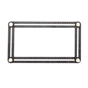 Casillas Folding Ruler Black Aluminum Alloy Multi Angle Measuring Tool For Math Sets - Product Image 3