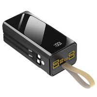 Batterie externe personnalisée avec LOGO, grande capacité 0/40000/50000/60000mAh, idéale pour les cadeaux, les activités de plein air et l'éclairage de camping