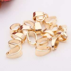 Toptan Bakır Kolye Kavanoz Toka Boncuk Başlıkları 14 Ayar Altın Kaplama Klasik Trendy Klips Takı Aksesuarları Oro - Product Image 6