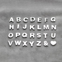 Pendentif simple brillant en argent sterling S925 avec 26 lettres, accessoires de bijoux DIY