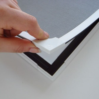 Moustiquaire de bricolage, pour fenêtre en aluminium, avec cadre magnétique