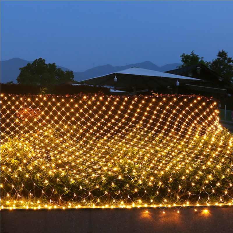 8 modalità A Bassa Tensione Della Maglia Fata Luci Della Stringa di Natale Luci Nette per il Giardino Cespugli Matrimonio Outdoor Indoor Decorazione Dell'albero di Natale