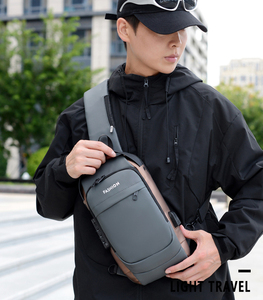 Bolsos de Pecho para Hombre, Nuevos, Modernos, para Viajes, Deportes al Aire Libre, Correr, Caminar, con USB - Product Image 3