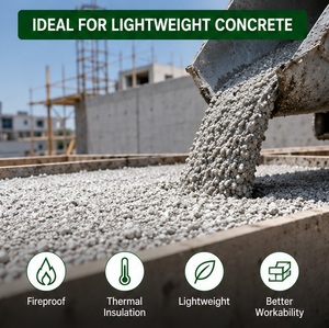 Aggregat de <span class=keywords><strong>béton</strong></span> léger expansé perlite, ignifuge, isolant thermique, certifié ISO9001, qualité construction, 2-4 mm - Product Image 2