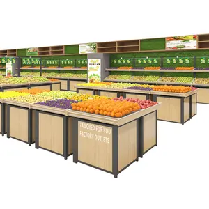 Bowl With Storage Refrigerated Furit Abd Shelf Veg Stand And Fridge Rack For Vegetable Shop Fruit Display Table