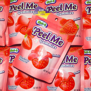 Bonbons gélifiés 4D saveur pêche, mangue et fraise, à peler, avec centre fourré, vente en gros, emballage en vrac - Product Image 6