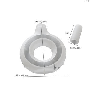 Siliconen Vaasvormen Voor Harsbeton Gestreepte Hoge Elliptische Ronde Gedroogde Bloemenvaas Aardewerk Mal Siliconen Mal Grote Vazen - Product Image 6