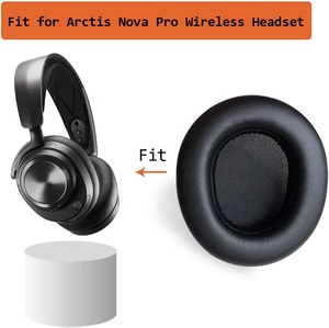 แผ่นรองหูฟังสำหรับเปลี่ยนสำหรับหูฟังไร้สาย <span class=keywords><strong>SteelSeries</strong></span> <span class=keywords><strong>Arctis</strong></span> <span class=keywords><strong>Nova</strong></span> <span class=keywords><strong>Pro</strong></span>, แผ่นรองหูฟังพร้อมโฟมกันเสียงรบกวน - Product Image 6