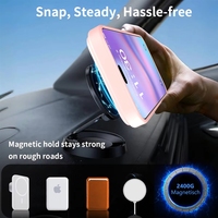 Coque magnétique populaire 17 Pro pour téléphone portable avec support, translucide mate, antichoc, souple
