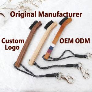 แปรงกอล์ฟทำจากไม้ฮิคขนแปรงไนลอนสำหรับทำความสะอาดถุงกอล์ฟ - Product Image 2