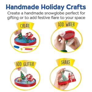 Kids Make Your Own Holiday <strong>Snow</strong> <strong>Globes</strong> Holiday Crafts for Kids Create 3 DIY <strong>Snow</strong> <strong>Globes</strong> Christmas Activities - Product Image 3