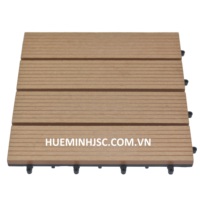 Plancher emboîtable pour extérieur, terrasse en composite WPC, dalles de terrasse extérieures 300*300mm, faciles à assembler, respectueuses de l'environnement