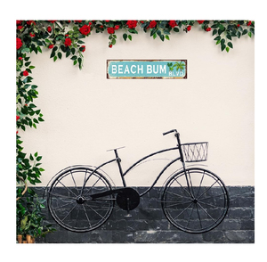 Plaques murales décoratives vintage en métal style rétro Beach Bum Blvd pour la décoration intérieure, la salle de bain et la décoration murale gothique - Product Image 4