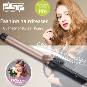 Rizador de Pelo Profesional Dsp de 1.5 Pulgadas con Calor Ajustable, Estilizador de Salón para Rizos Grandes y Flequillos - Product Image 1