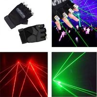 Gants laser multilignes à 4 têtes pour DJ Disco Halloween Christmas Party Nightclub Singer Gloves