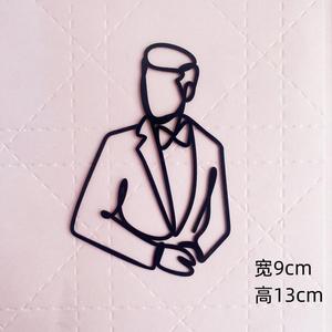 Decoración <span class=keywords><strong>de</strong></span> <span class=keywords><strong>Pastel</strong></span> Acrílica con Diseño <span class=keywords><strong>de</strong></span> Traje Sencillo para el Día del Padre, <span class=keywords><strong>Pastel</strong></span> <span class=keywords><strong>de</strong></span> Cumpleaños Minimalista con Personaje <span class=keywords><strong>de</strong></span> Papá - Product Image 5