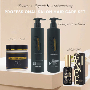Kit Professionale per Capelli con Maschera alla Cheratina, <span class=keywords><strong>Shampoo</strong></span> e Balsamo per Salone, Prodotti per la Cura dei Capelli Idratanti e Profumati - Product Image 1