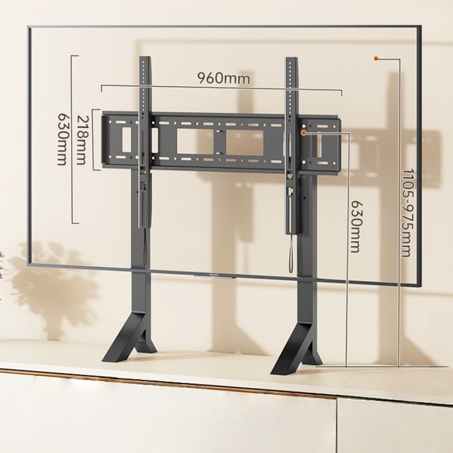 Durable Metal Tabletop TV Mount Desktop TV Stand with Wide VESA Range Suitable for Home, Office and School Use