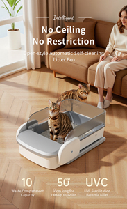 Neue Serie Automatische Katzen toilette Offene Katzen toilette mit selbst reinigender Wifi-Katzen toilette mit App-Steuerung - Product Image 2