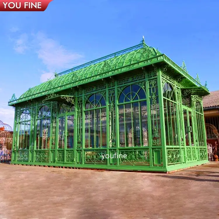 Garden Large Wrought Iron Frame Gazebo