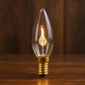 Lampadina a incandescenza E14 3W 230V effetto fiamma trasparente 22x54mm - Product Image 3