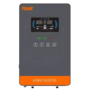 Powmr 4.5W 24V Zonne-Energie Omvormer Oplader Pure Sinus Omvormer 6,5kw 48V Hybride Zonne-Energie Omvormer