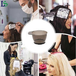 طقم أدوات تلوين الشعر للحلاقين مع شعار مخصص، وعاء وفرشاة وردية اللون، مجموعة أدوات تصفيف وصبغ الشعر مع غطاء للأذن - Product Image 5