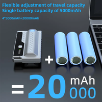 Nouveauté Portable 5000mAh Power Bank 10000mah 22.5W Chargeur USB ultra-mince 21700 Batterie au lithium Compatible avec les appareils mobiles