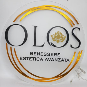 Customizable Wedding Advertising Shop <b>Sign</b> Board Business LED Backlit Acrylic Neon <b>Sign</b> with Round Logo Decoration <b>Lights</b> - Product Image 5