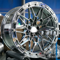 Velg Mobil Penumpang Premium 5x112 5x120 1-Piece Silver Deep Dish 18-21 6061-T6 Forged Wheel untuk E90 E91 E92 Seri 3 4 5 6 G20 G21