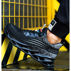 Sunland-<span class=keywords><strong>zapatos</strong></span> de seguridad con punta de acero <span class=keywords><strong>para</strong></span> hombre y mujer, zapatillas deportivas a la moda, de cuero - Product Image 5