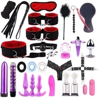 SM Anale Vibrator-Accessoires BDSM Fesselungssets Sklavenspiel-Ausrüstung Bondage-Set mit Sexspielzeug für Paare