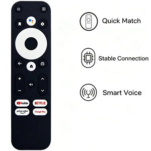 Control Remoto de Voz BT de Repuesto para <span class=keywords><strong>MECOOL</strong></span>/ONN <span class=keywords><strong>KM2</strong></span> Plus <span class=keywords><strong>KM2</strong></span> KM7 Plus KD3 KD5 Android TV Box - Product Image 1