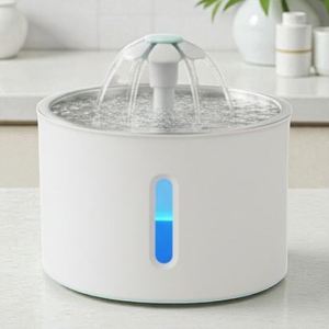 Bebedero Automático para Gatos de Acero Inoxidable de 2.4L con Filtro, Bomba Ultrasilenciosa, Ventana Visible del Nivel de Agua, Precio de Fábrica al por Mayor OEM - Product Image 1