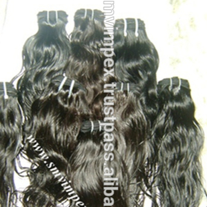 Extensión de cabello rizado natural indio Virgen sin procesar 100%. Sin proceso químico y ácido para la textura. Tejido de cabello indio tejido - Product Image 1