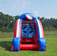 Football gonflable commercial lancer défi amusant Frezbee disque Skeet balle Tic Tac jeter château-pour jouer