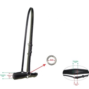 Banda nasal de cuero puro de estilo alemán de alta calidad directa del fabricante para montar a caballo Costuras duraderas y elegantes - Product Image 1