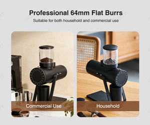<span class=keywords><strong>Moulin</strong></span> <span class=keywords><strong>à</strong></span> <span class=keywords><strong>café</strong></span> puissant <span class=keywords><strong>à</strong></span> dose unique pour la maison et le bureau, avec meules plates de 64 mm et réglages progressifs - Product Image 4
