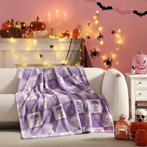 Couverture en flanelle à motif de chat de dessin animé, couverture de sieste, couverture douillette et chaude, super douce pour la chambre à coucher, le salon, impression personnalisée, vente en gros - Product Image 6