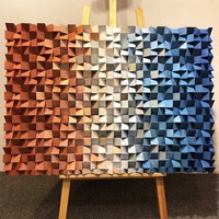 Oeuvre abstraite moderne personnalisée art mural en bois peinture en relief 3d peinture murale faite à la main pour la décoration de salon d'hôtel