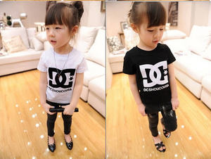 Ropa Infantil al por Mayor, Camiseta de Manga Corta Estilo Casual con Estampado de Algodón para Niñas, de Proveedor Chino - Product Image 3