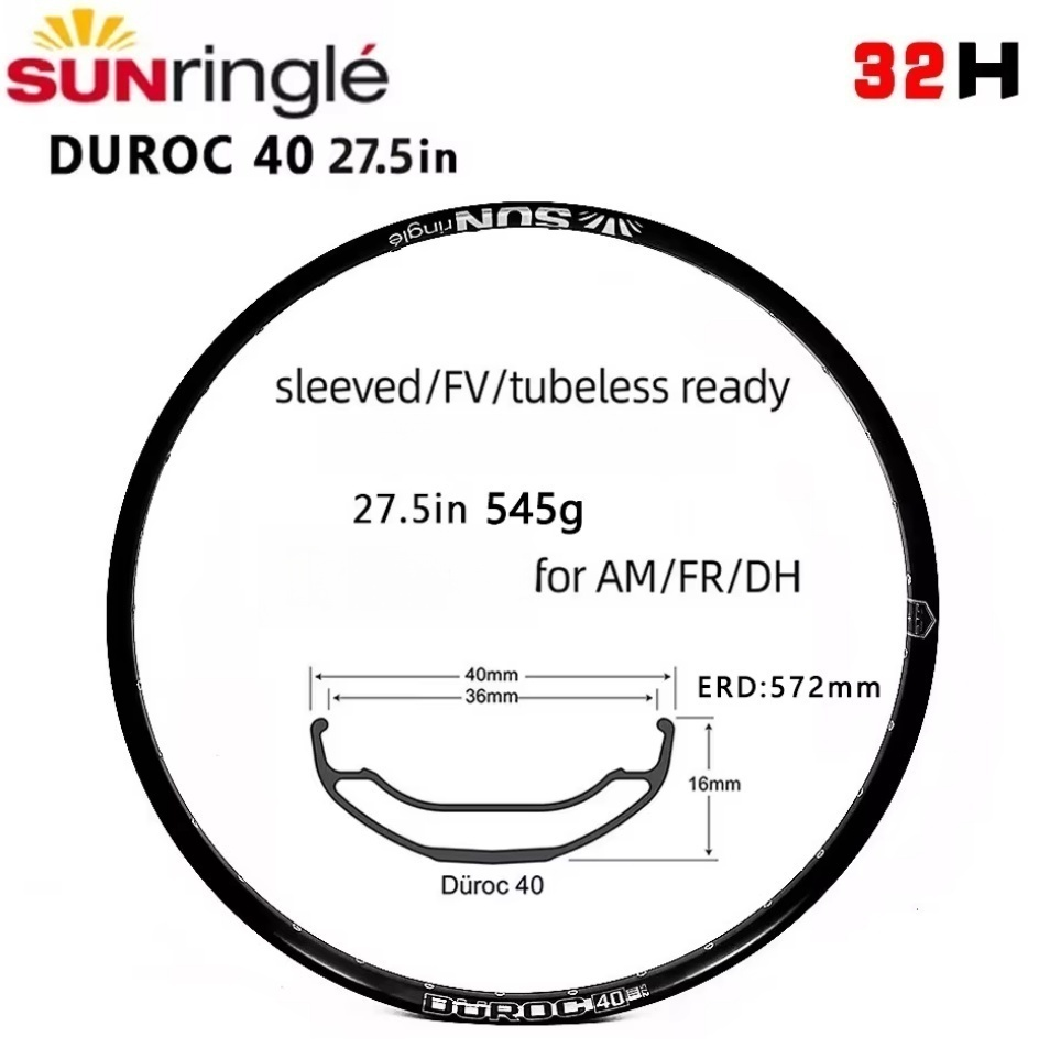 DUROC40 nero 27,5 pollici 32H
