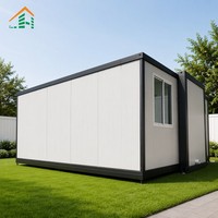 Maison conteneur modulaire australienne standard à 2 chambres, pliable et extensible, design moderne du milieu du siècle, écologique et mobile