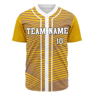 Maillot de baseball personnalisé de haute qualité, vêtements de sport avec design personnalisé, multicolores, antibactérien et respirant - Product Image 1