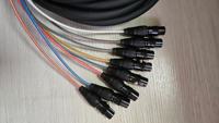 Câble multipaire XLR 6 canaux à code couleur, ligne audio professionnelle équilibrée pour scène