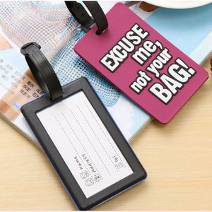 Étiquette de bagage promotionnelle QM en gros, souvenir personnalisé en caoutchouc souple PVC, étiquette de bagage de voyage avec logo personnalisé - Product Image 5